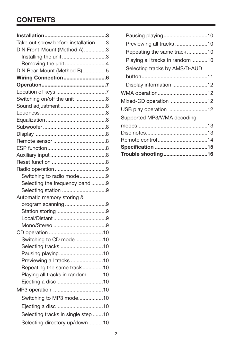 PYLE Audio PLCD3MR User Manual | Page 2 / 17