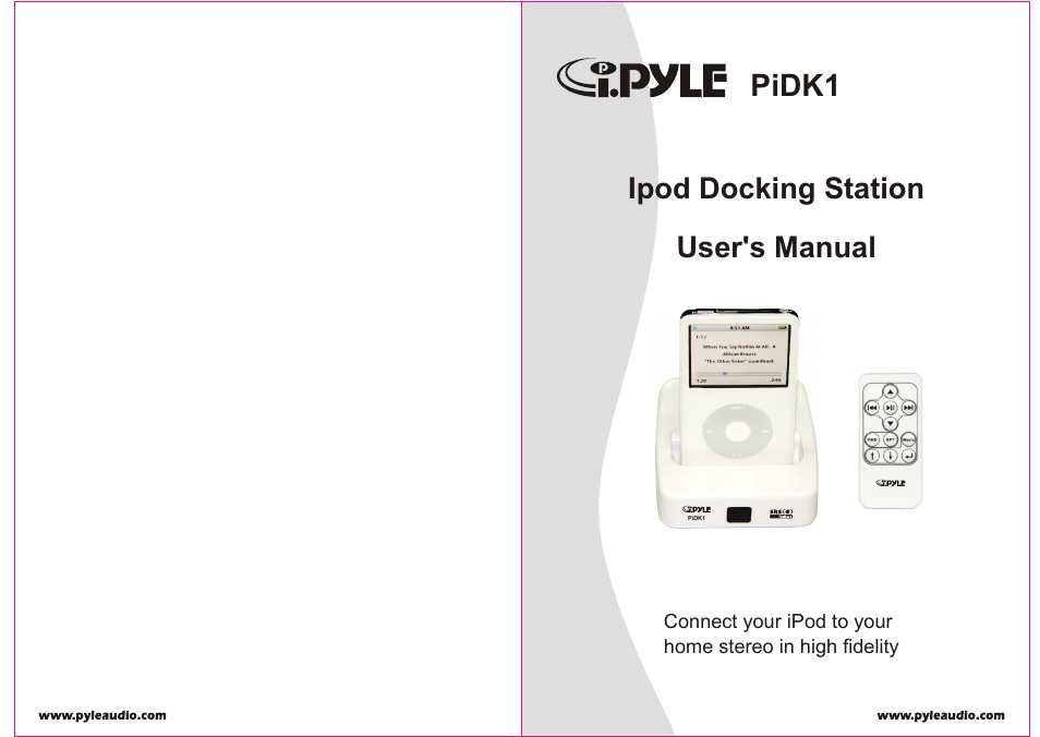 PYLE Audio PiDK1 User Manual | 4 pages