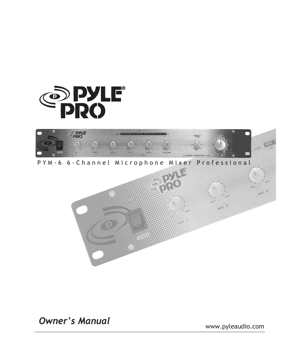 PYLE Audio PYM-6 User Manual | 8 pages