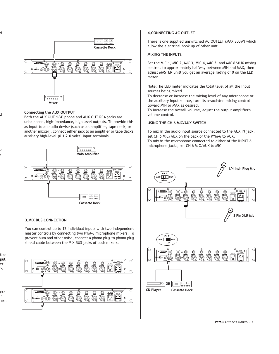 PYLE Audio PYM-6 User Manual | Page 5 / 8