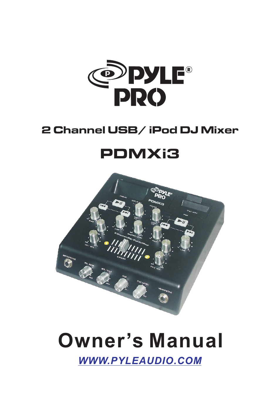 PYLE Audio PDMXi3 User Manual | 5 pages