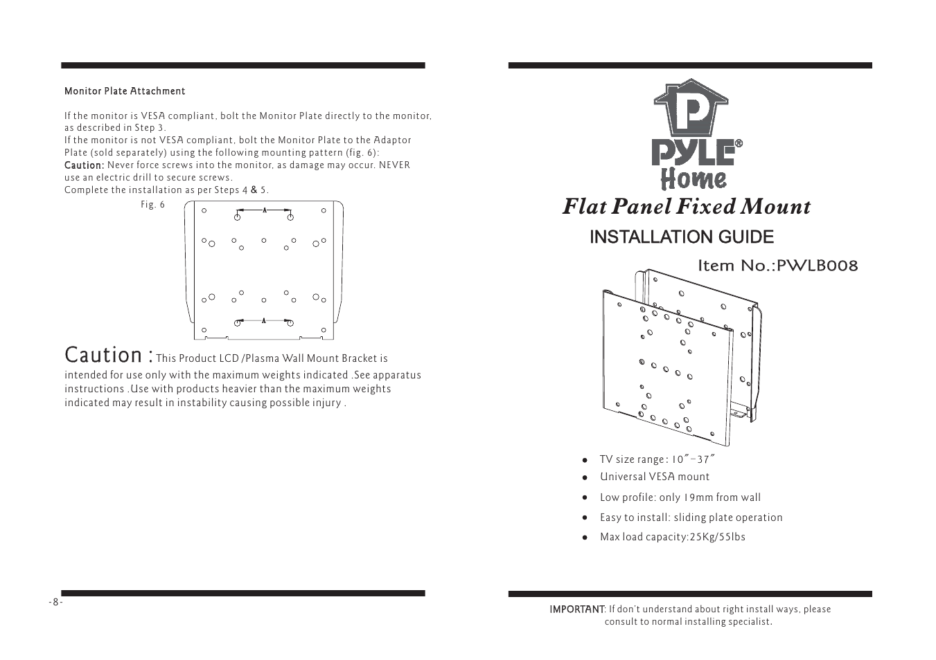 PYLE Audio PWLB008 User Manual | 4 pages