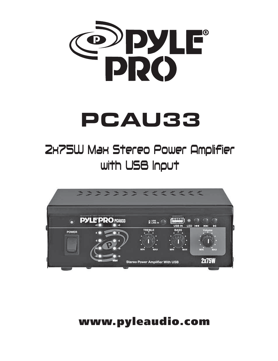 PYLE Audio PCAU33 User Manual | 8 pages