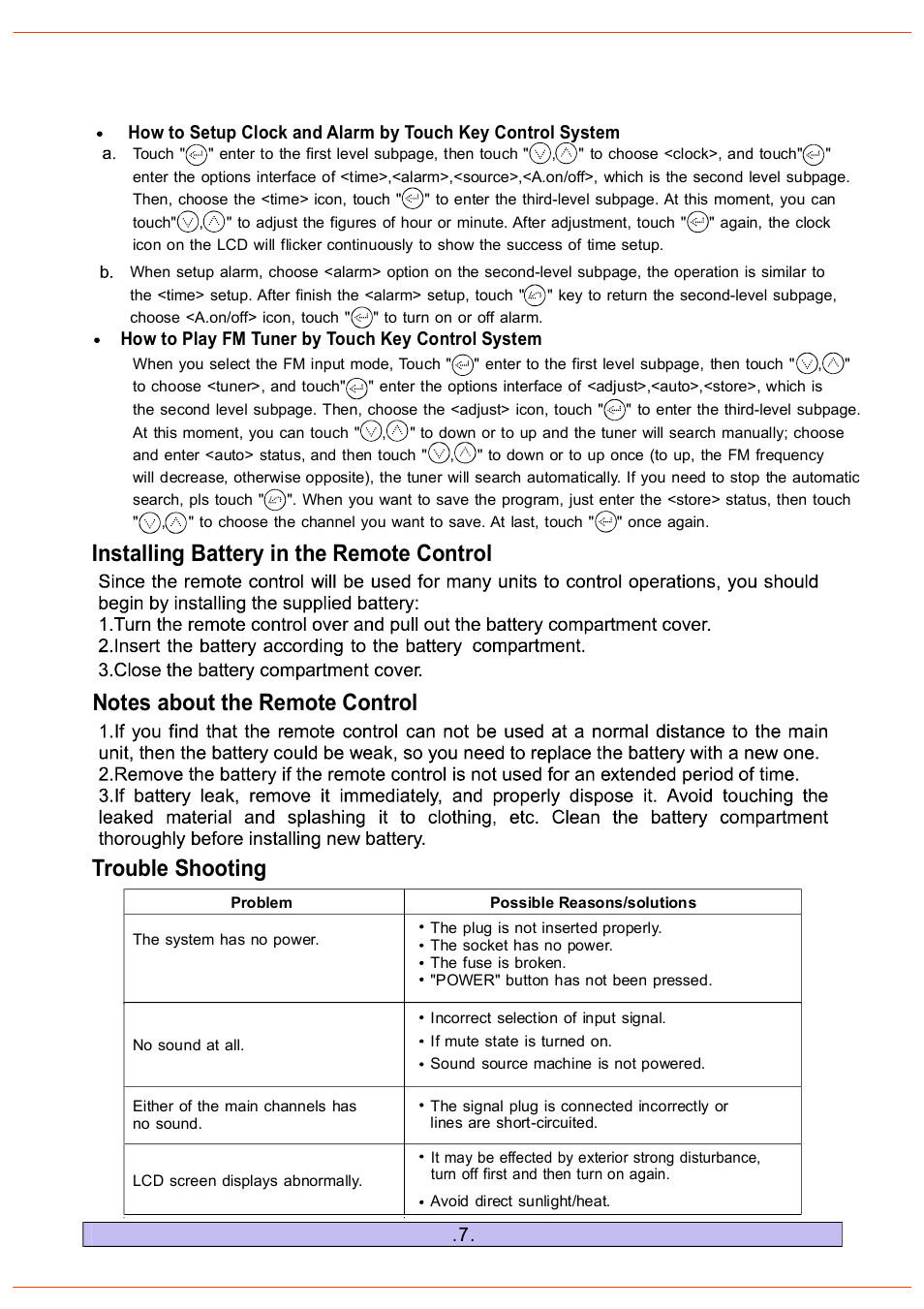 Installing battery in the remote control | PYLE Audio PHST92 User Manual | Page 8 / 10