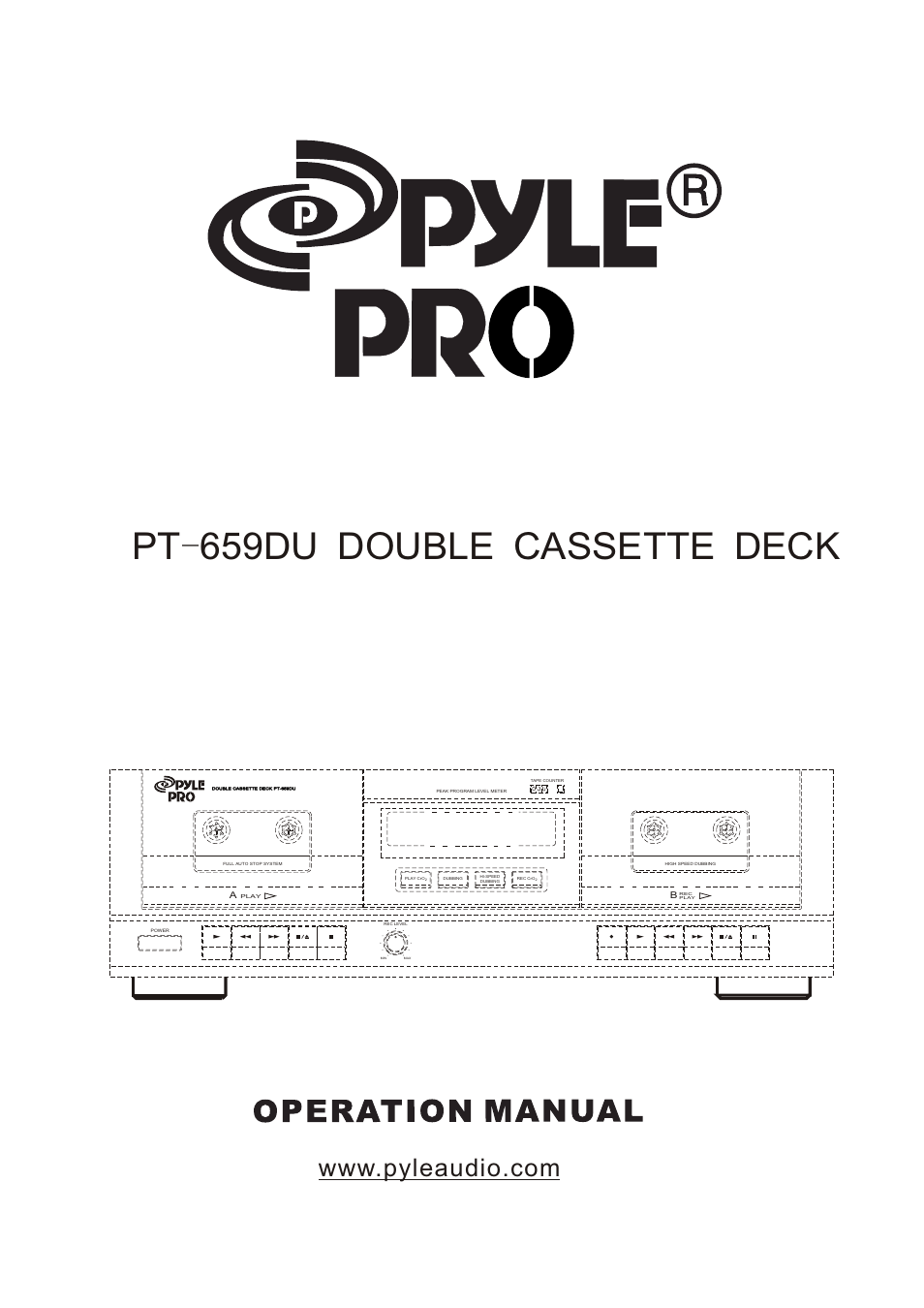 PYLE Audio PT-659DU User Manual | 7 pages