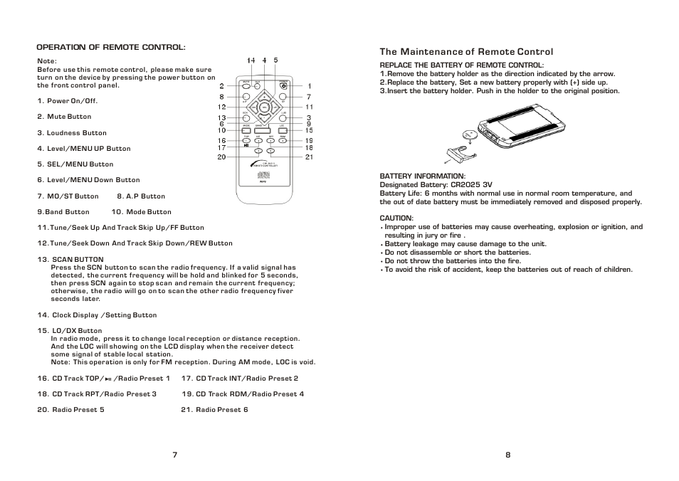 PYLE Audio PLCD79MP User Manual | Page 8 / 8