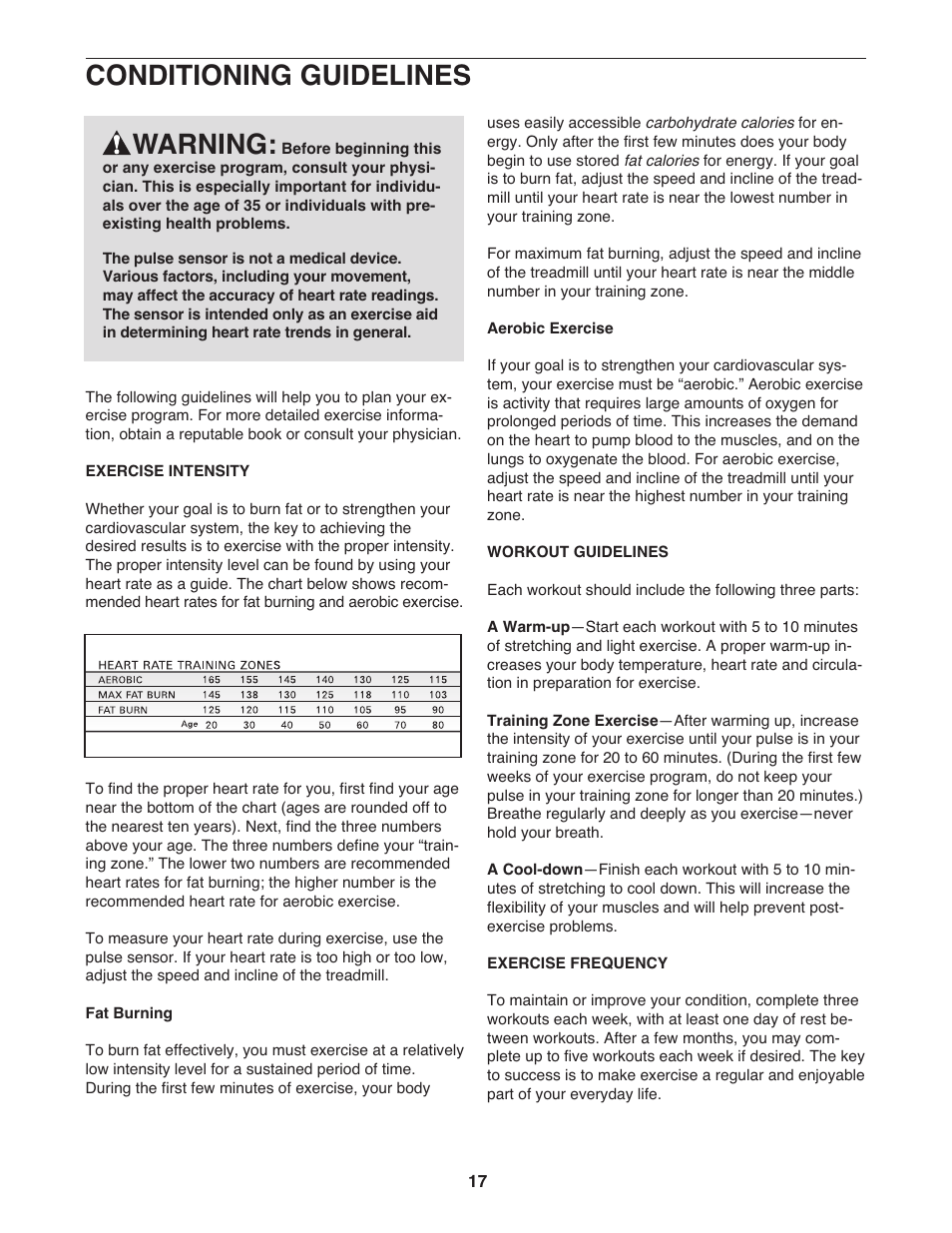 Conditioning guidelines, Warning | PYLE Audio PFTL31404.1 User Manual | Page 17 / 22