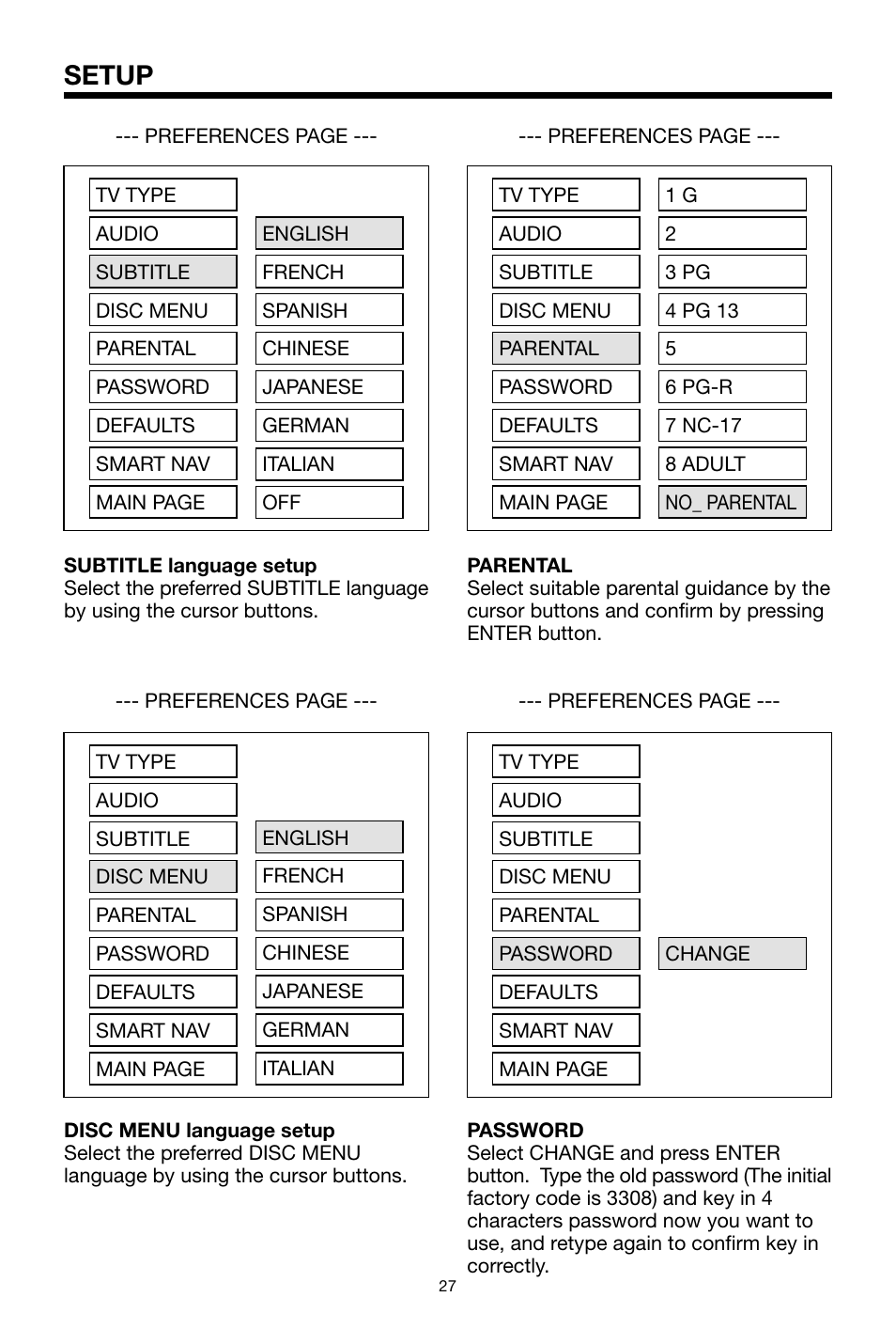 Setup | PYLE Audio PLPK65TVD User Manual | Page 27 / 47