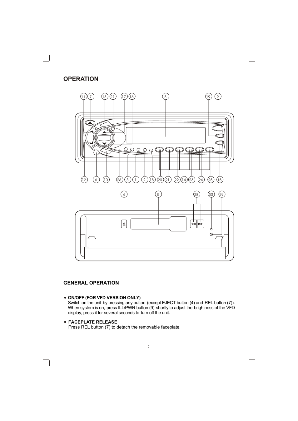 Т³гж 7, Operation, General operation | PYLE Audio PLPK65TVD User Manual | Page 39 / 47