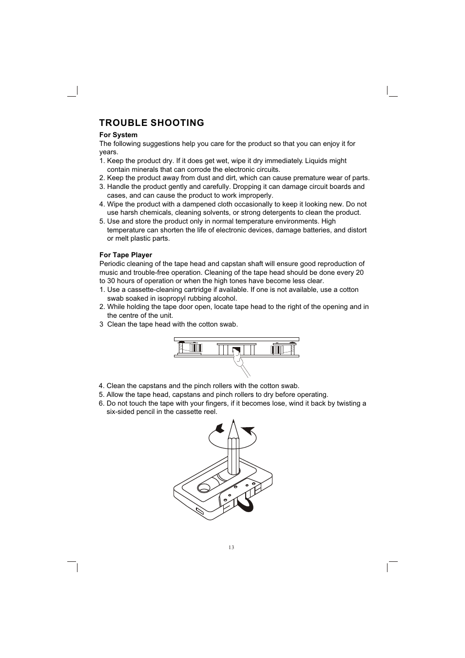 Т³гж 13, Trouble shooting | PYLE Audio PLPK65TVD User Manual | Page 45 / 47