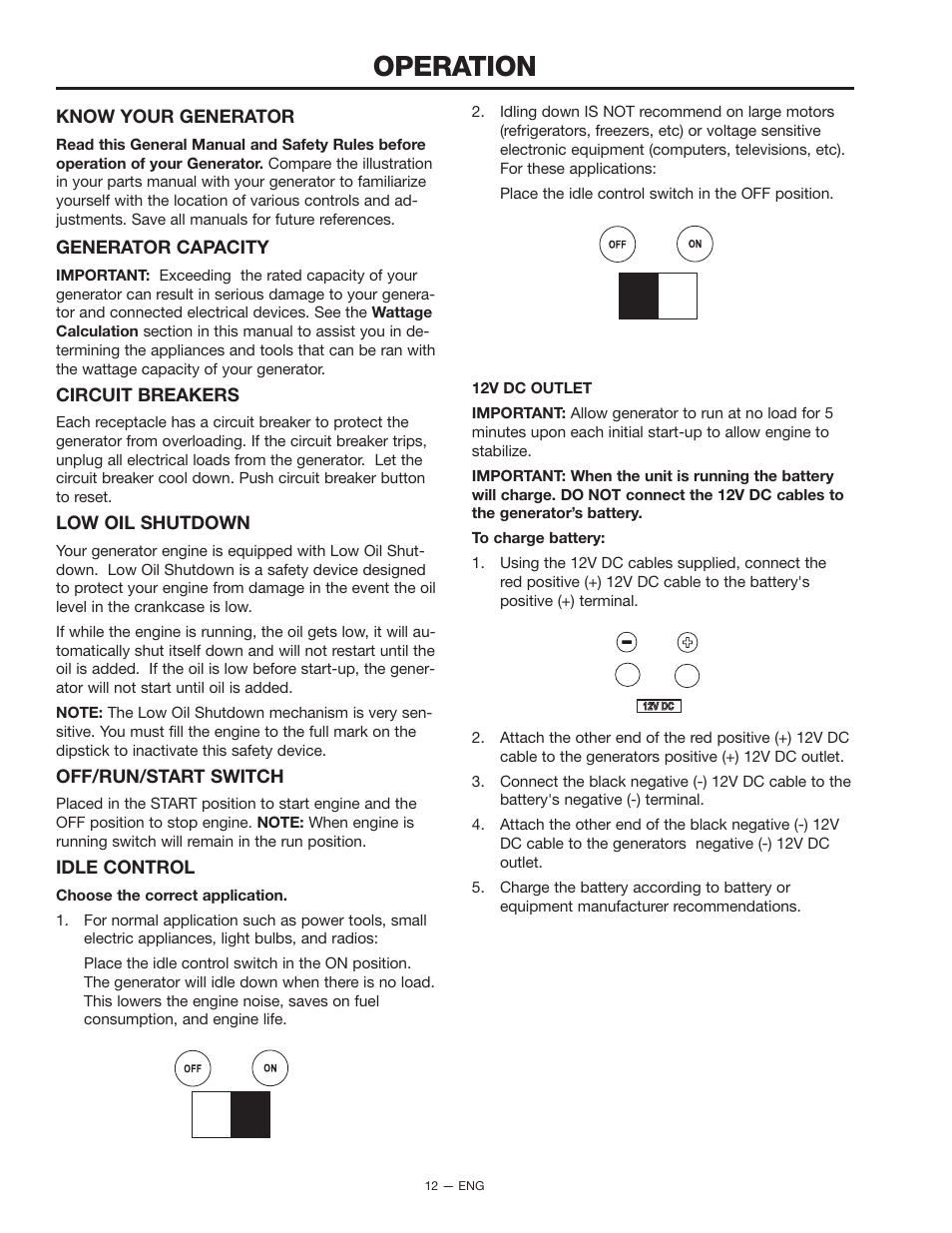 Operation | PYLE Audio BSV750 User Manual | Page 12 / 22