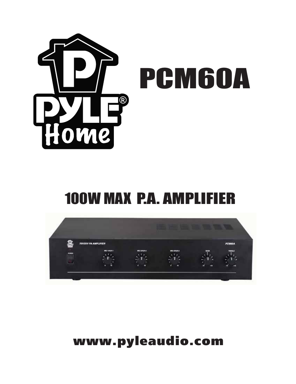 PYLE Audio PCM60A User Manual | 8 pages