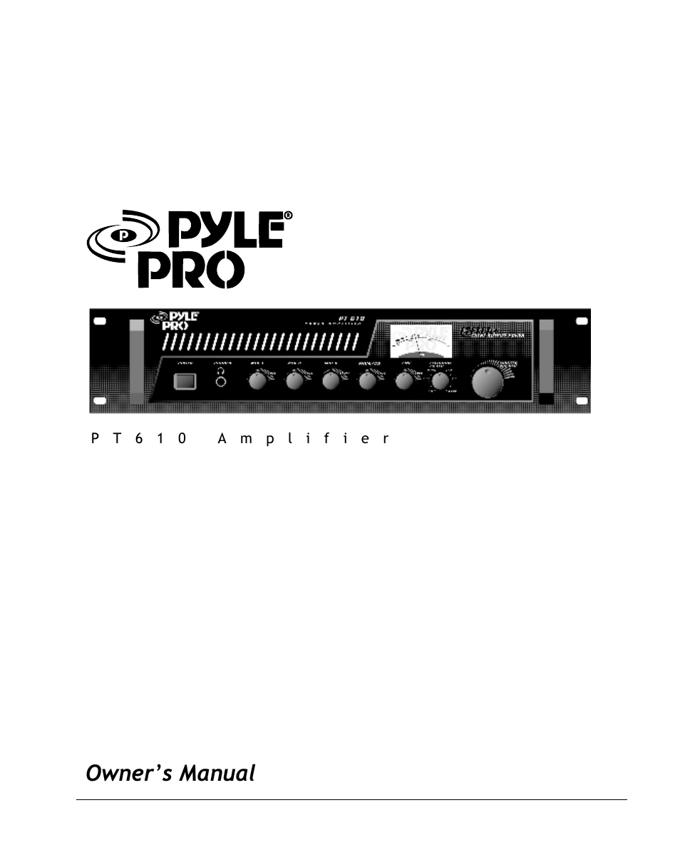 PYLE Audio PT610 User Manual | 6 pages