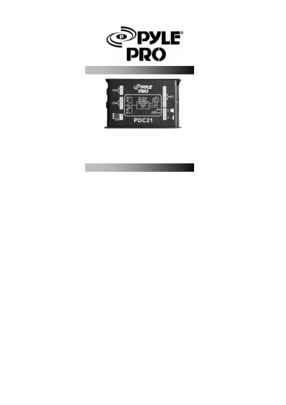 PYLE Audio PDC21 User Manual | 6 pages