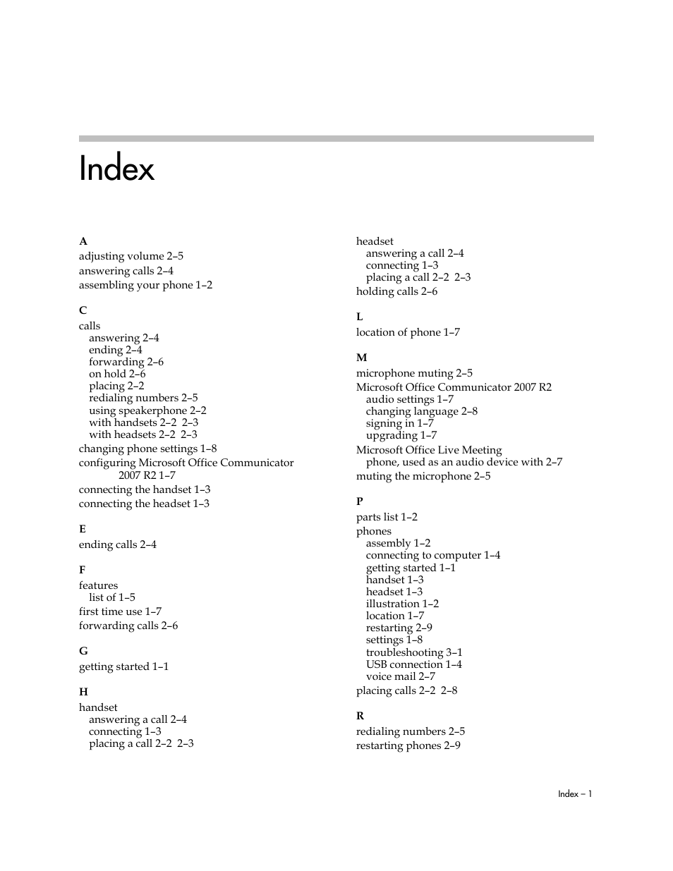 Index | PYLE Audio CX300 User Manual | Page 35 / 36