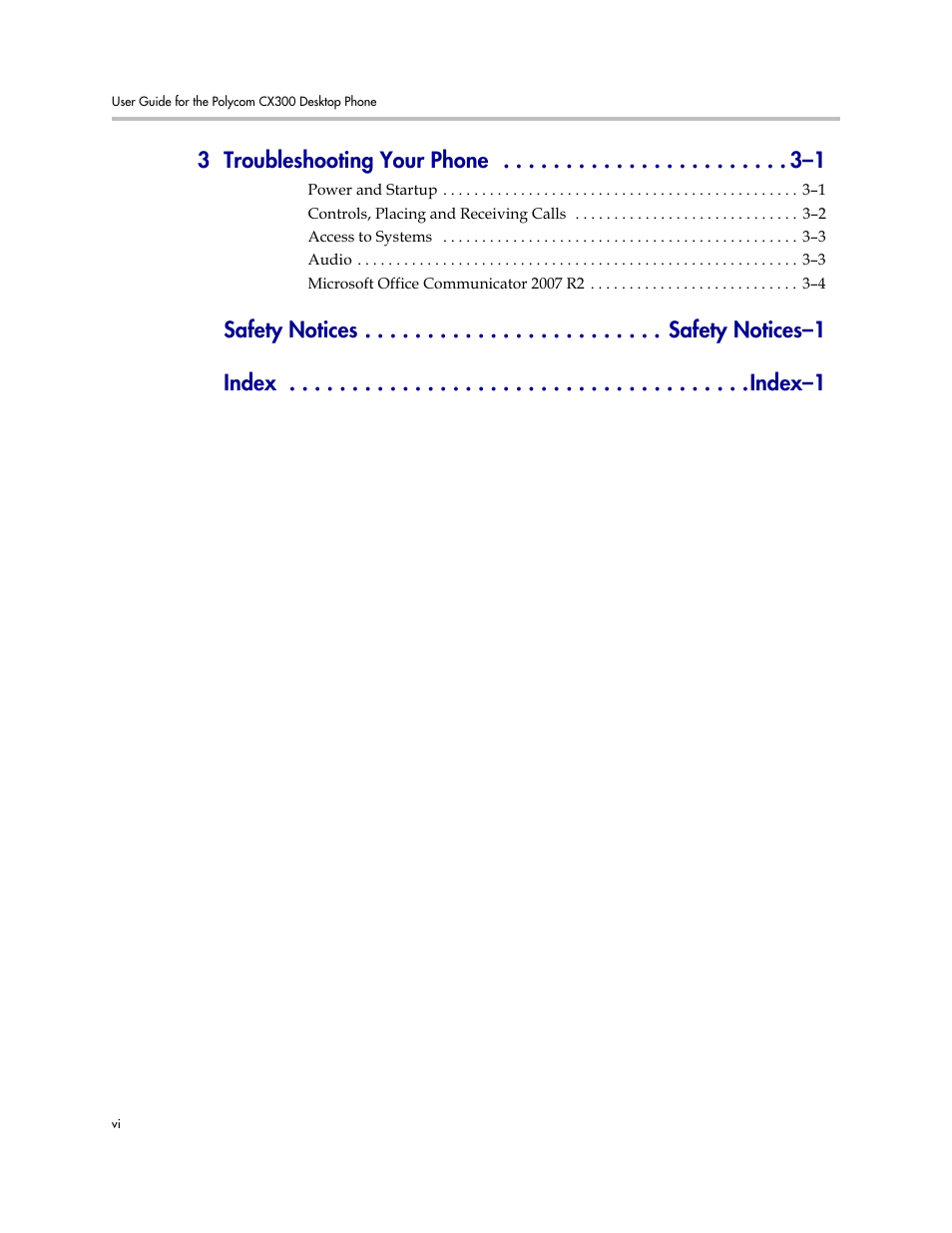 3 troubleshooting your phone –1 | PYLE Audio CX300 User Manual | Page 6 / 36