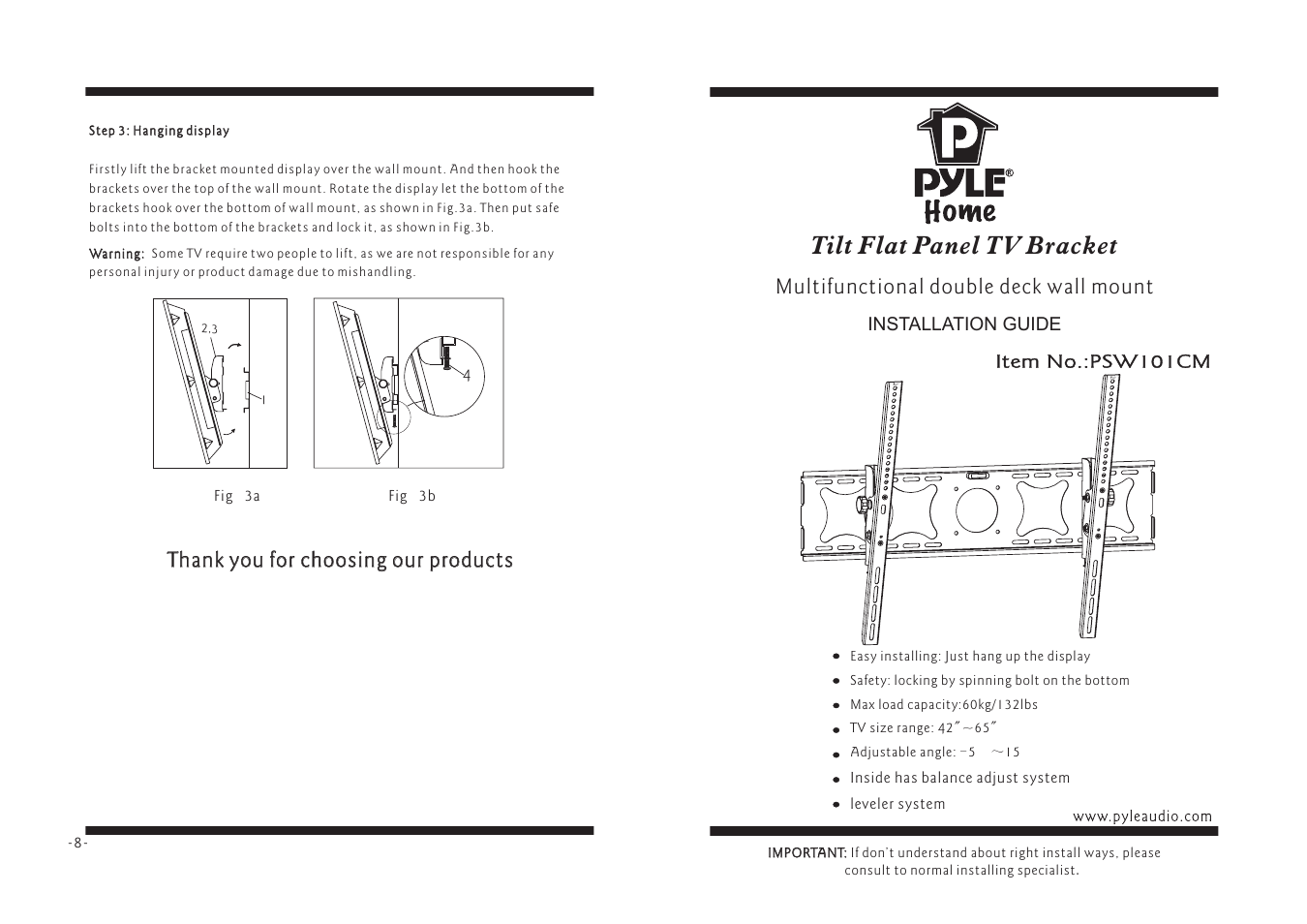 PYLE Audio PSW101CM User Manual | 4 pages