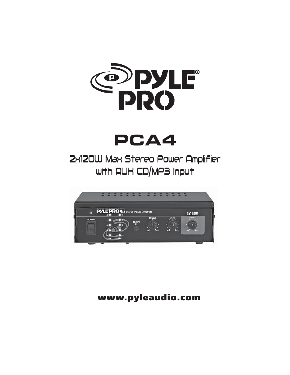 PYLE Audio PCA4 User Manual | 8 pages