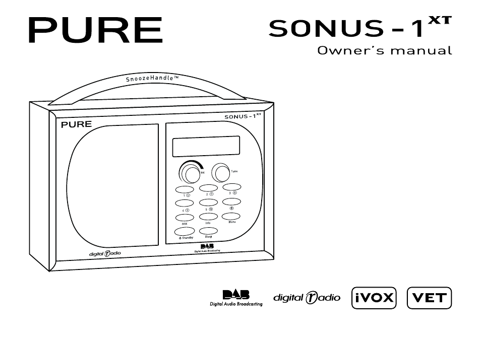 Pure Sonus-1XT User Manual | 20 pages