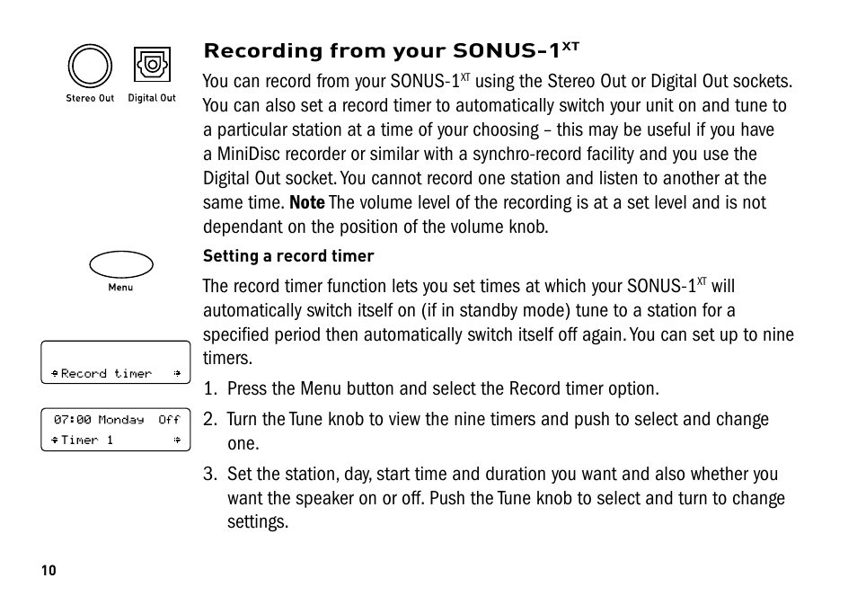 Pure Sonus-1XT User Manual | Page 10 / 20