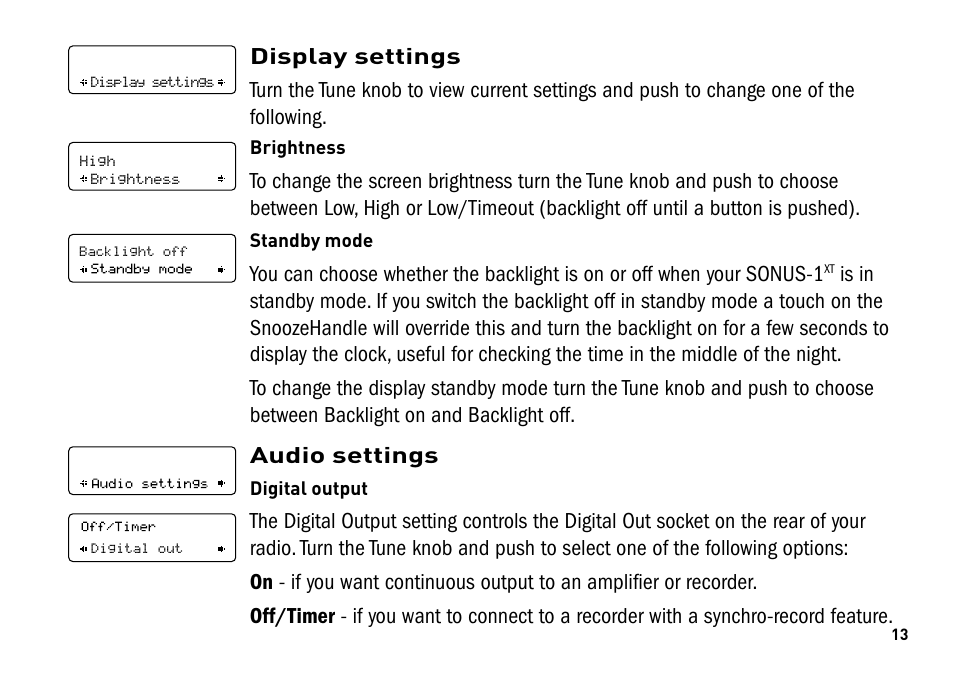 Pure Sonus-1XT User Manual | Page 13 / 20