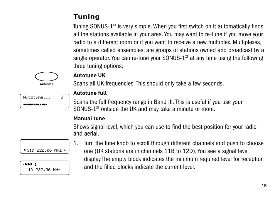 Pure Sonus-1XT User Manual | Page 15 / 20
