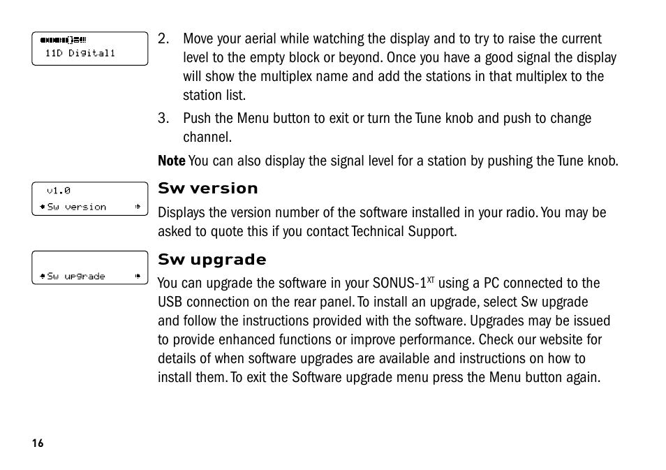 Pure Sonus-1XT User Manual | Page 16 / 20