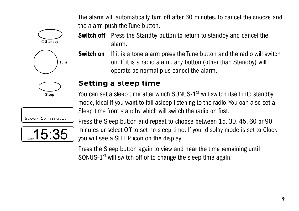Pure Sonus-1XT User Manual | Page 9 / 20