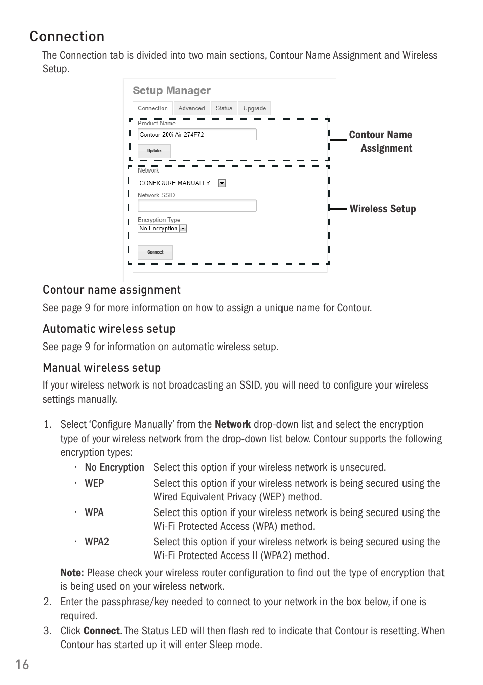 Connection | Pure Digital Pure Contour Air 200i User Manual | Page 16 / 28