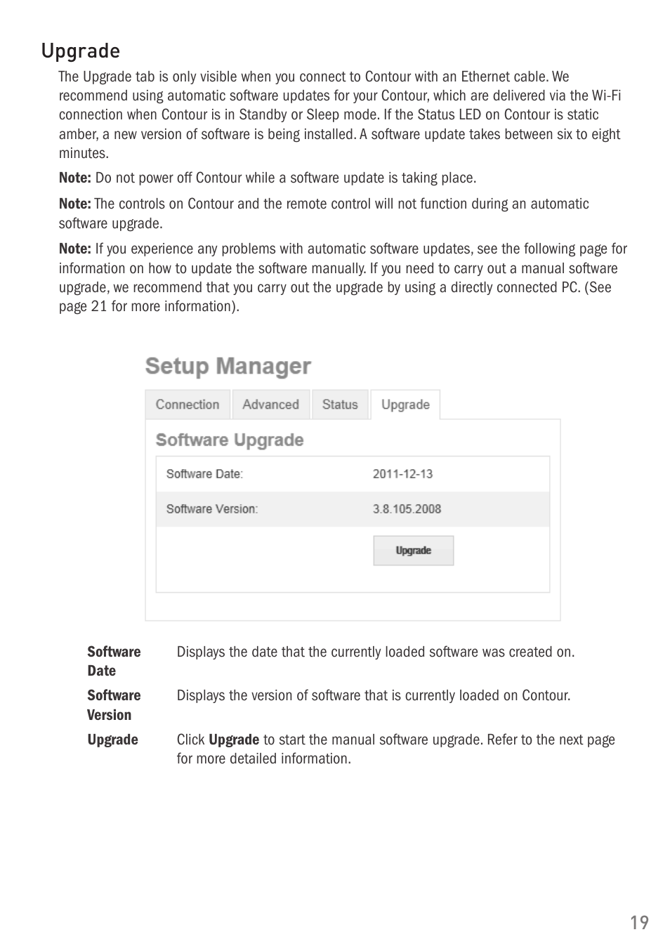 Upgrade | Pure Digital Pure Contour Air 200i User Manual | Page 19 / 28