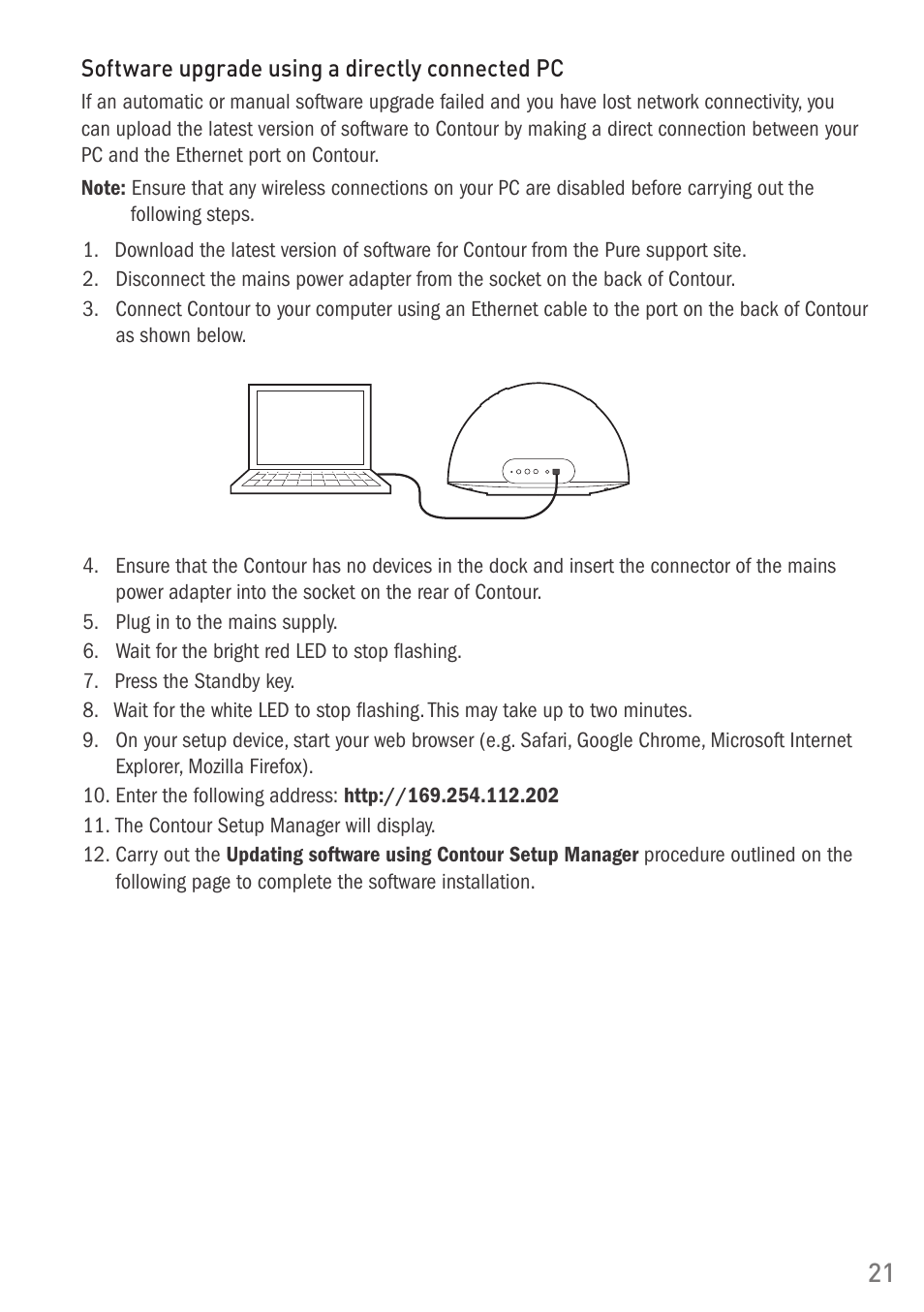 Pure Digital Pure Contour Air 200i User Manual | Page 21 / 28