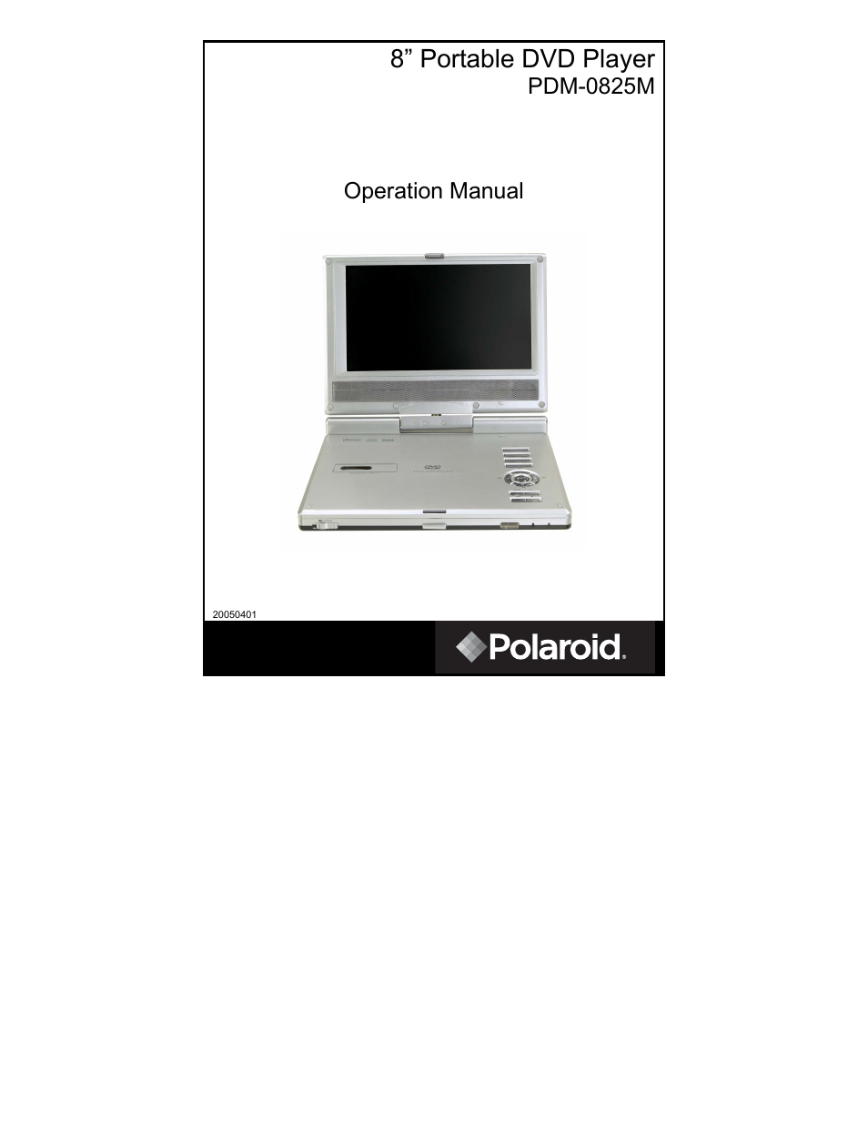 Polaroid PDM-0825M User Manual | 47 pages