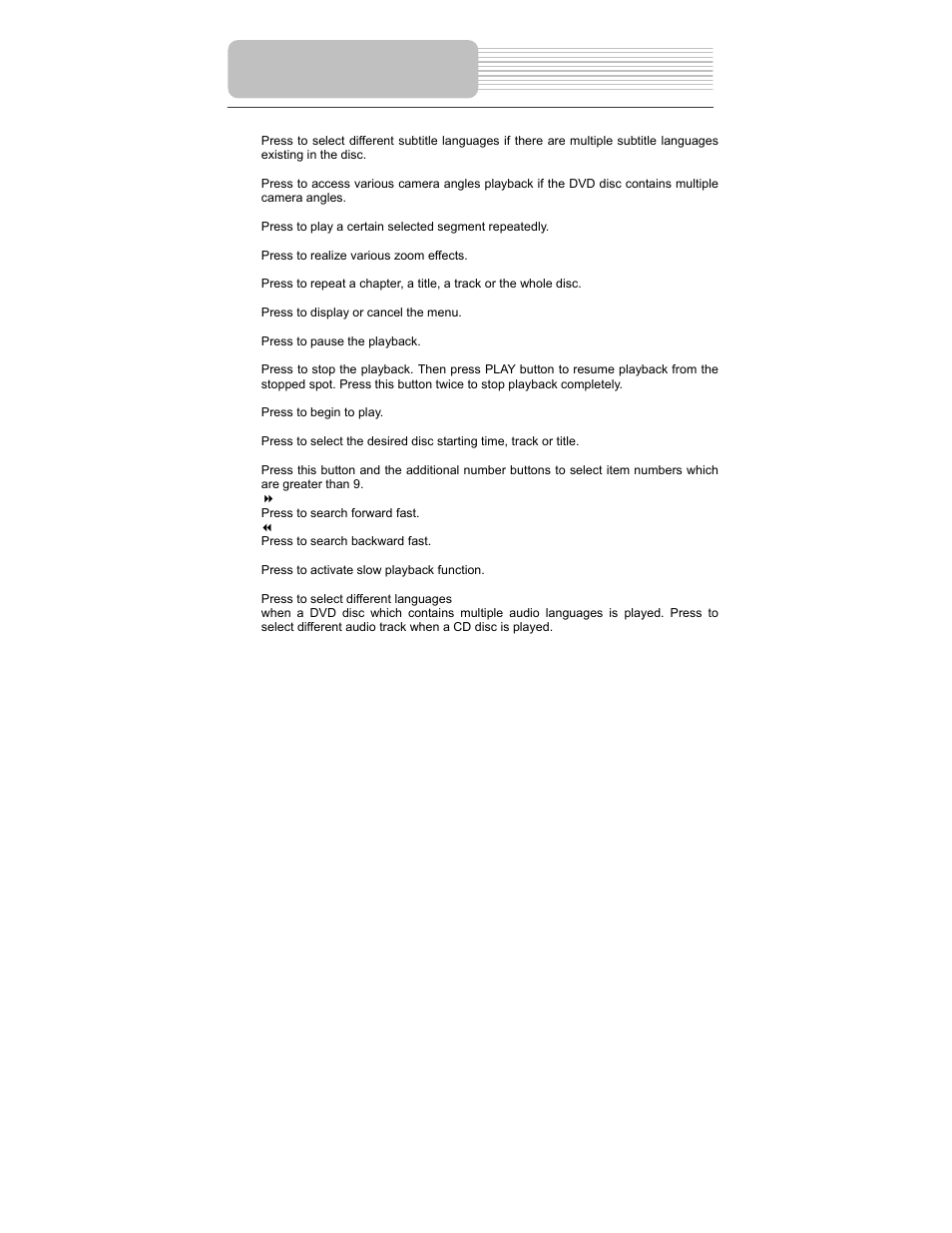 Remote control | Polaroid PDM-0825M User Manual | Page 16 / 47