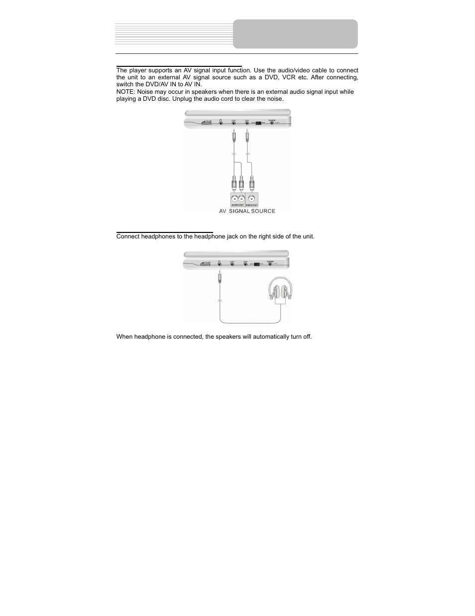 System connections | Polaroid PDM-0825M User Manual | Page 19 / 47