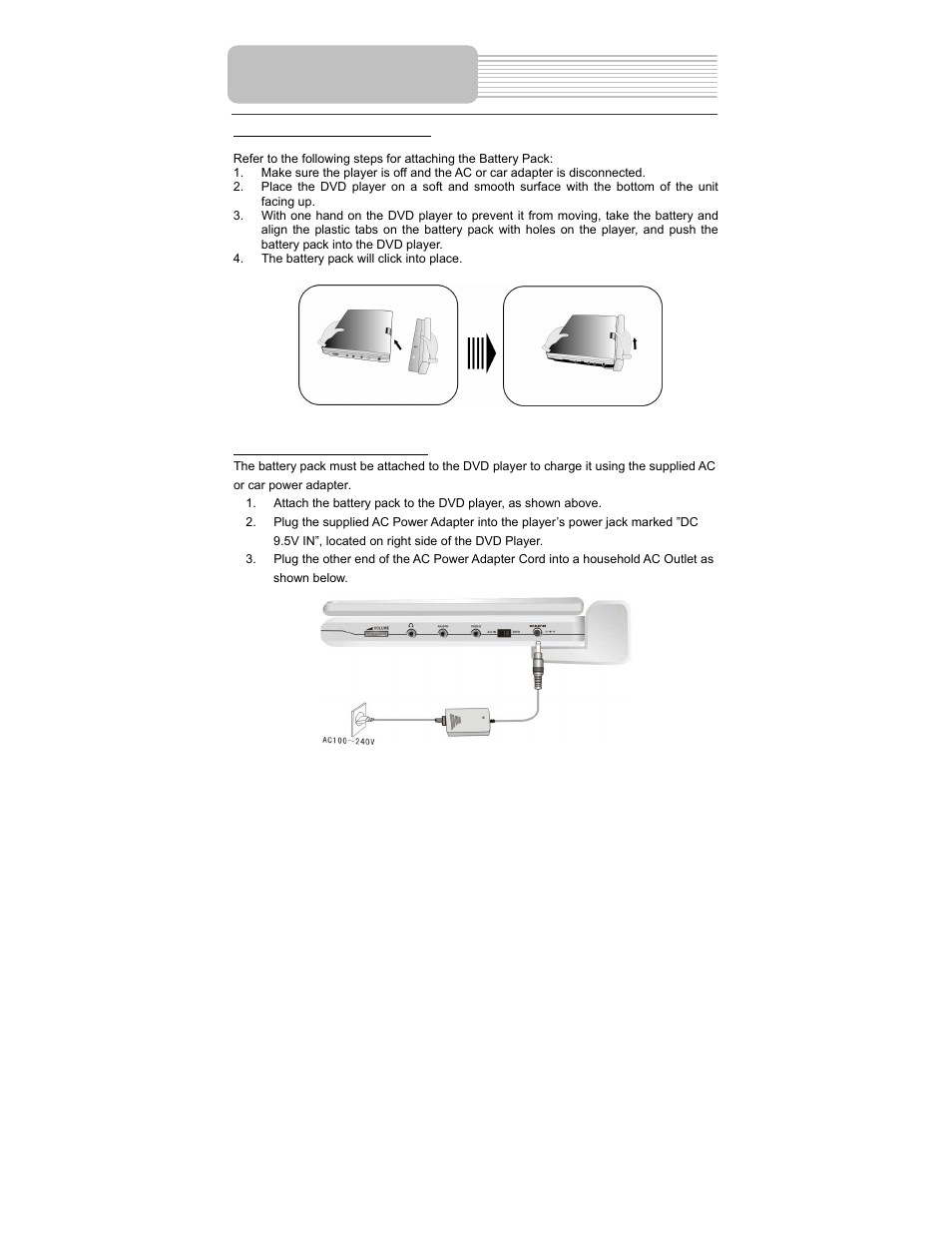 Rechargeable battery | Polaroid PDM-0825M User Manual | Page 22 / 47
