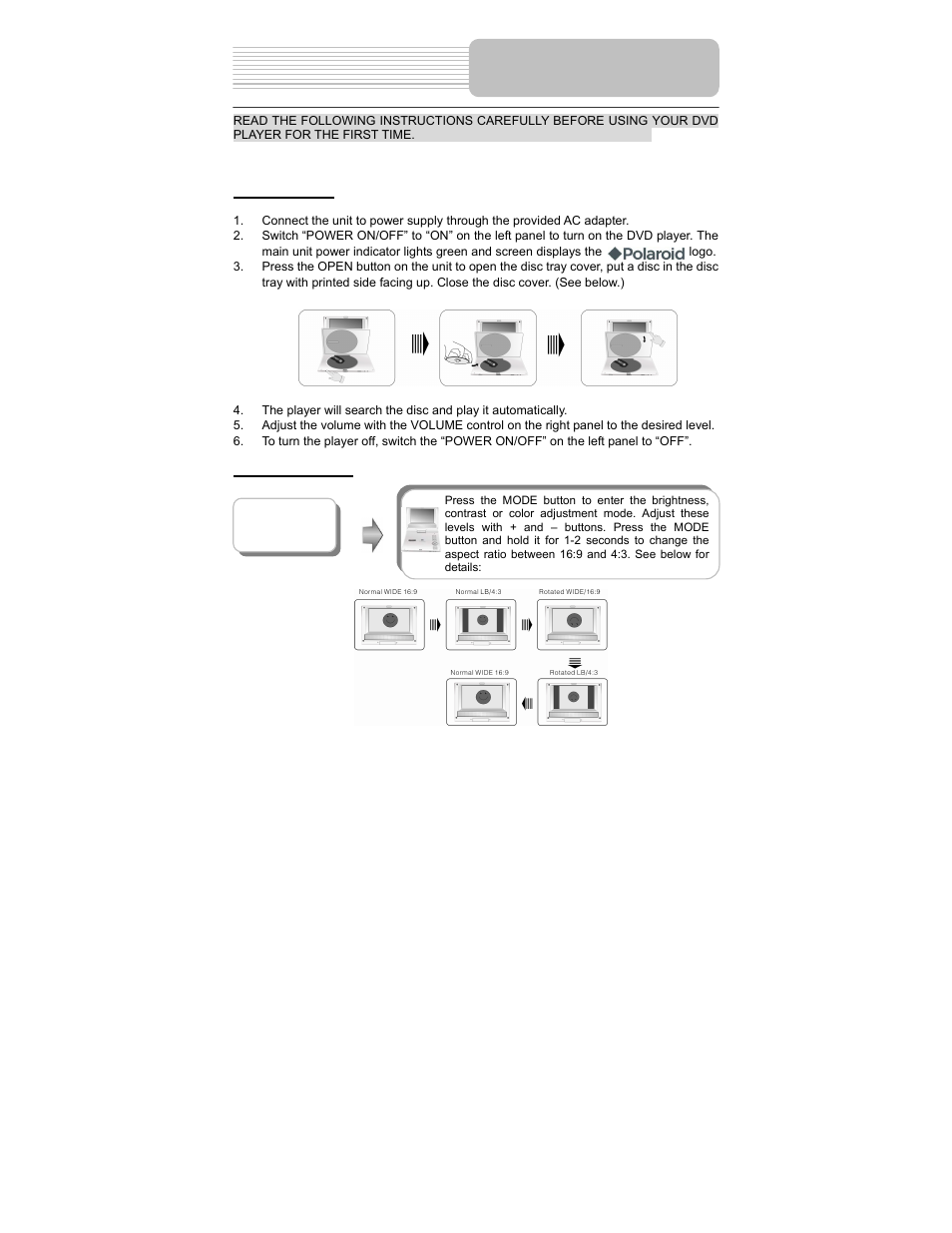 Playback operation | Polaroid PDM-0825M User Manual | Page 25 / 47