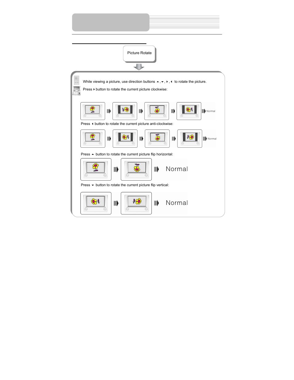 Playback operation | Polaroid PDM-0825M User Manual | Page 34 / 47