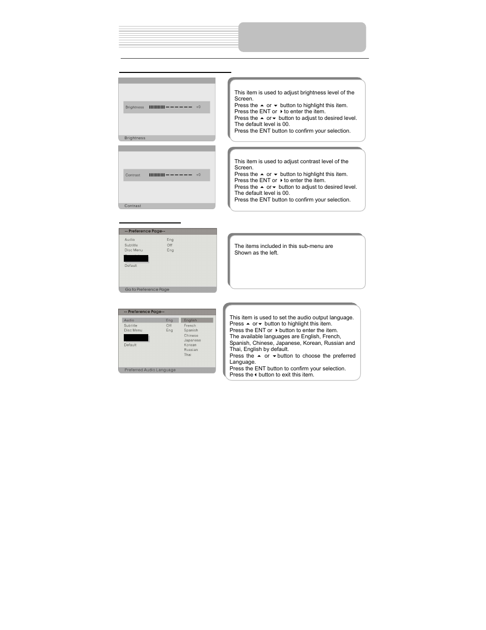 System setup | Polaroid PDM-0825M User Manual | Page 39 / 47