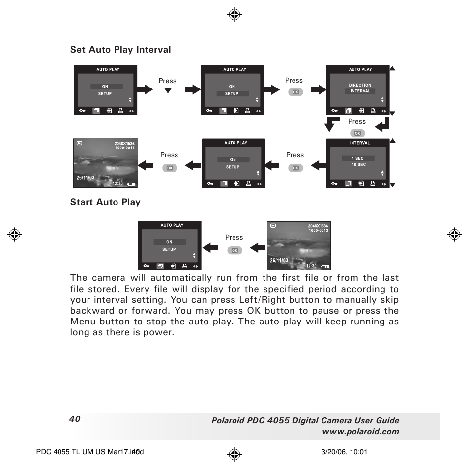 Polaroid PDC4055 User Manual | Page 40 / 72