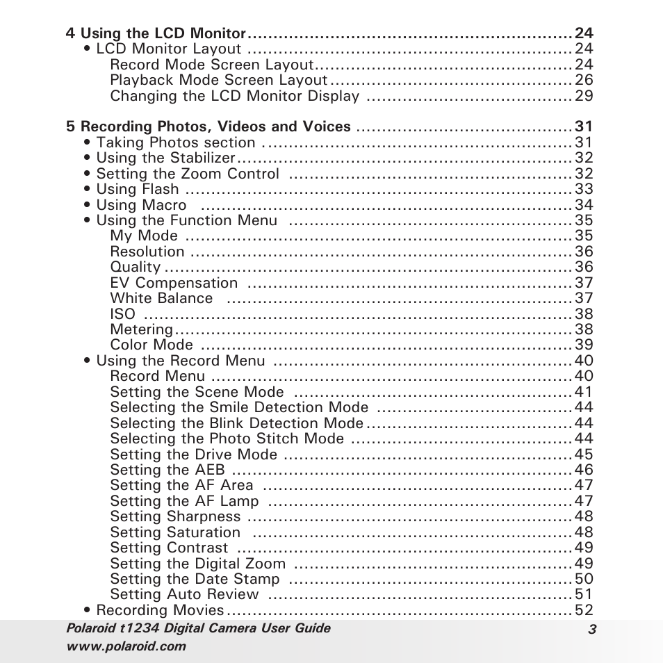 Polaroid t1234 User Manual | Page 3 / 95