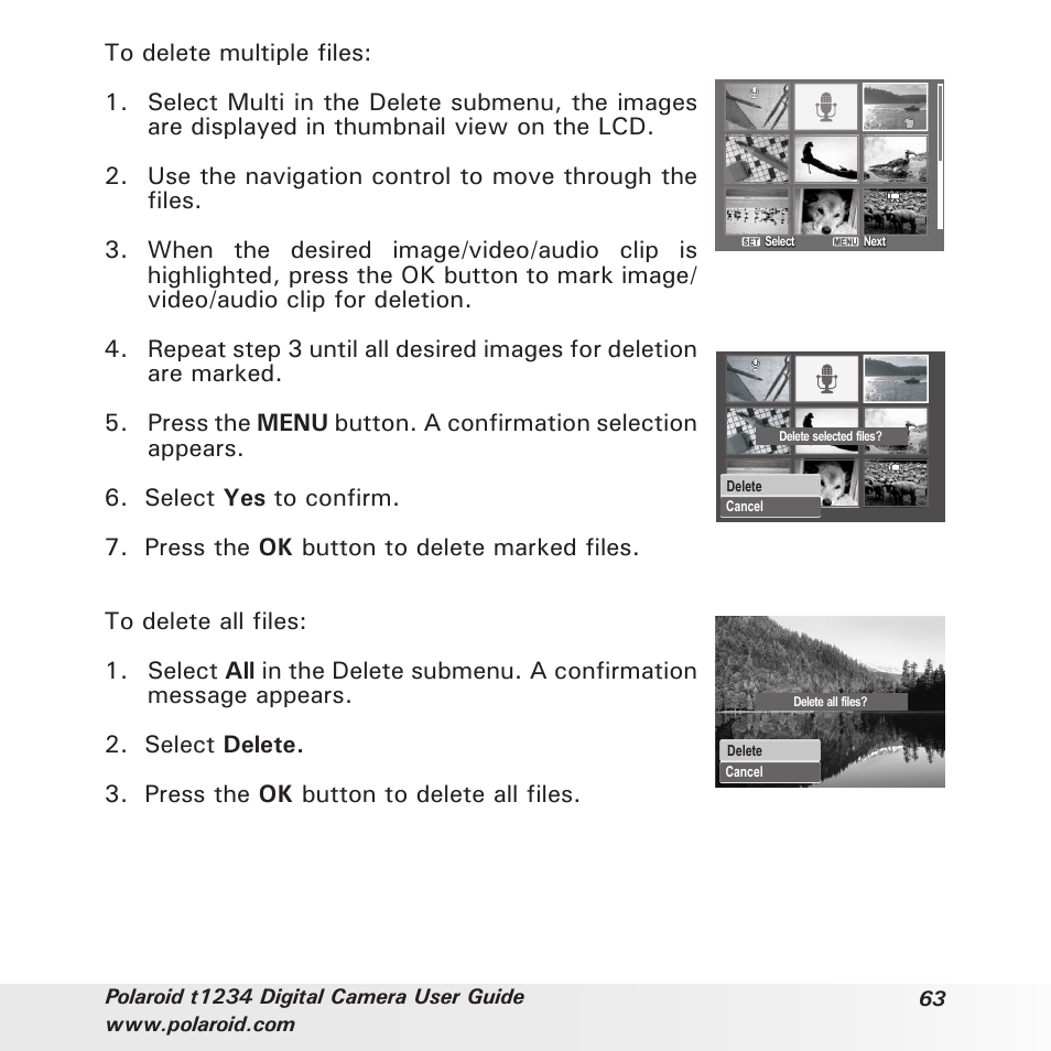 Polaroid t1234 User Manual | Page 63 / 95