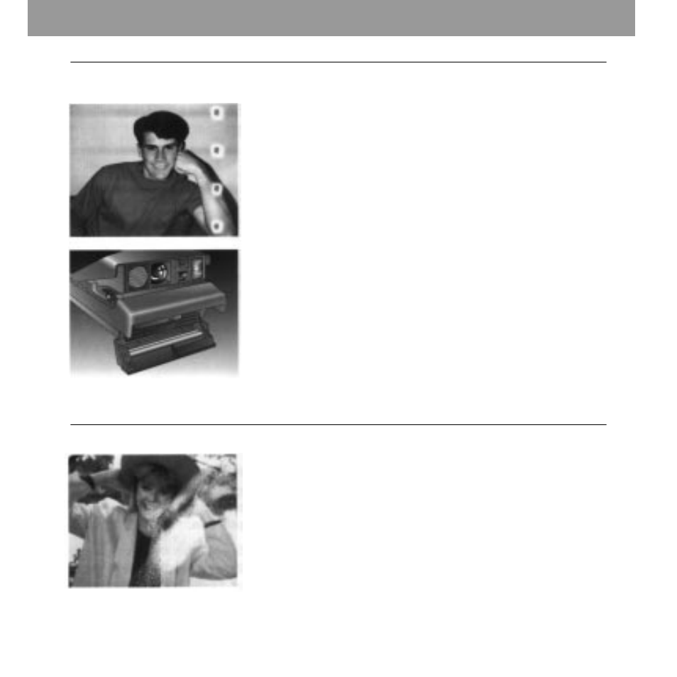 Repeated spots or bar pattern, Damaged picture | Polaroid Spectra AF User Manual | Page 25 / 31