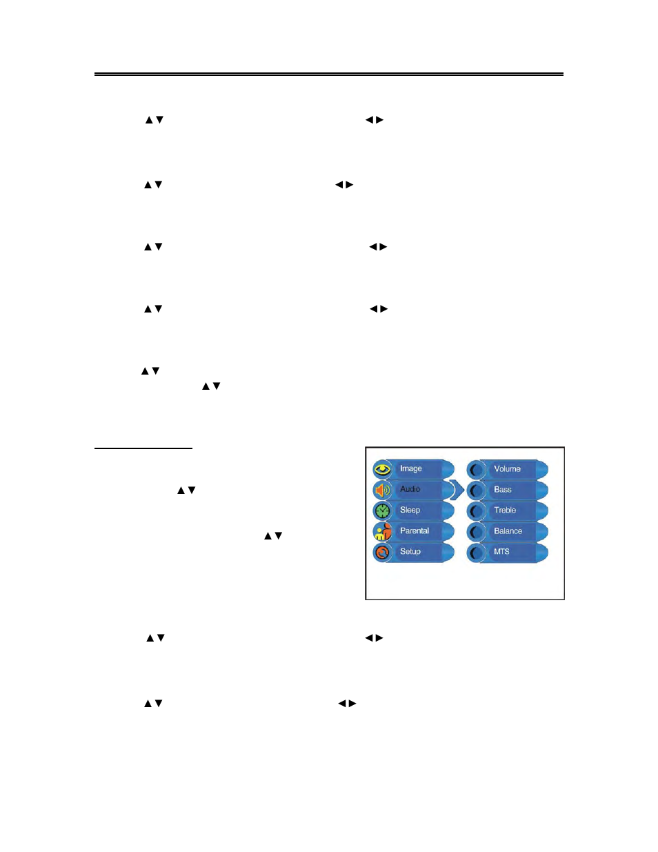 Tv function, Audio setting | Polaroid FLM-1514 User Manual | Page 17 / 28