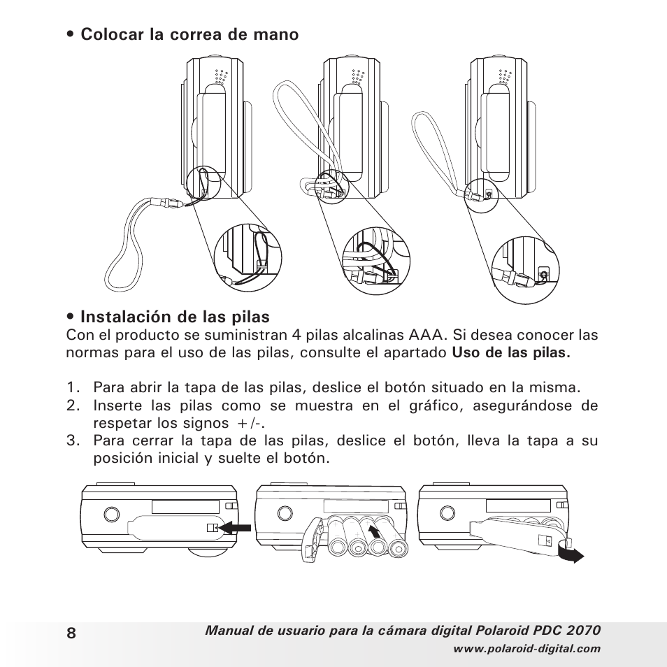Polaroid PDC 2070 User Manual | Page 8 / 52