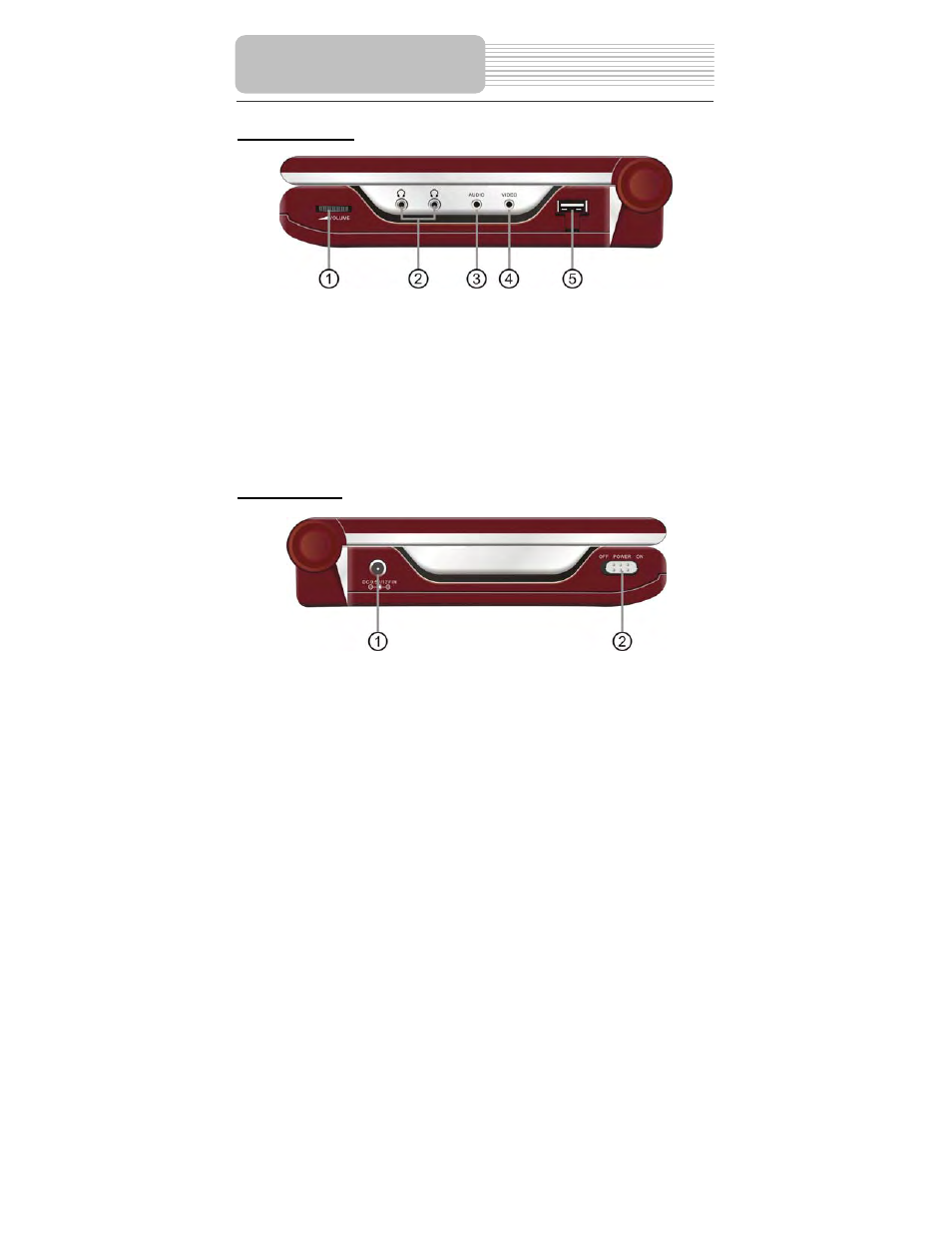 View of side panels | Polaroid PDM-0082M User Manual | Page 10 / 44