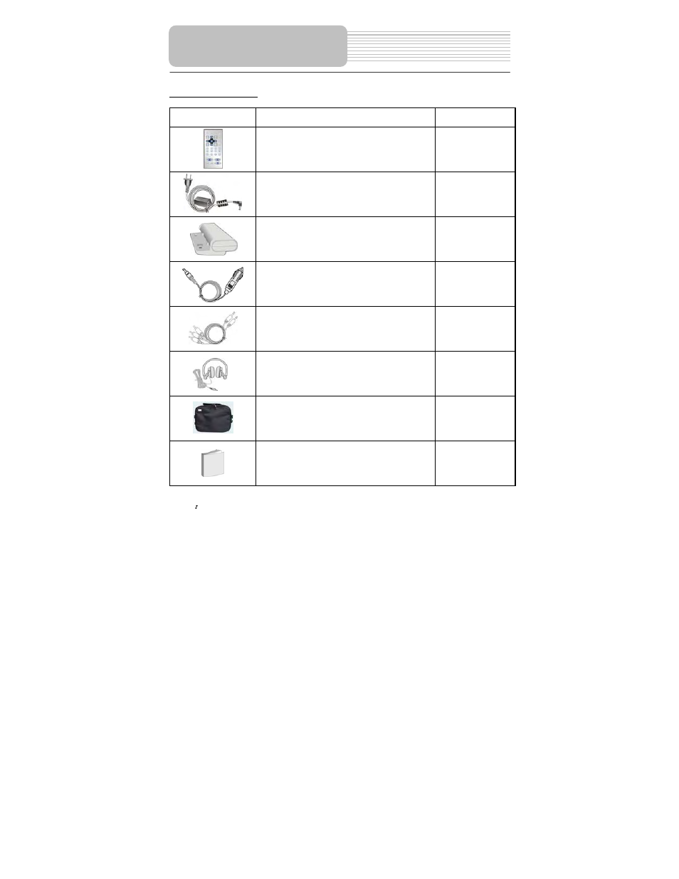 Accessories | Polaroid PDM-0082M User Manual | Page 6 / 44