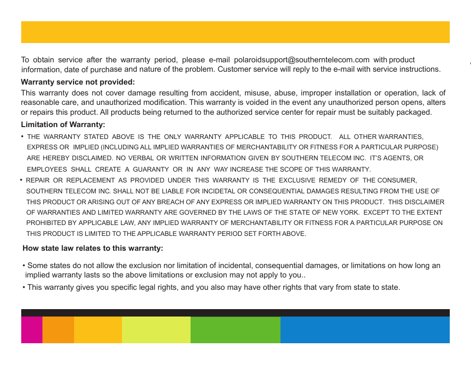Polaroid PMP350-4 User Manual | Page 23 / 24