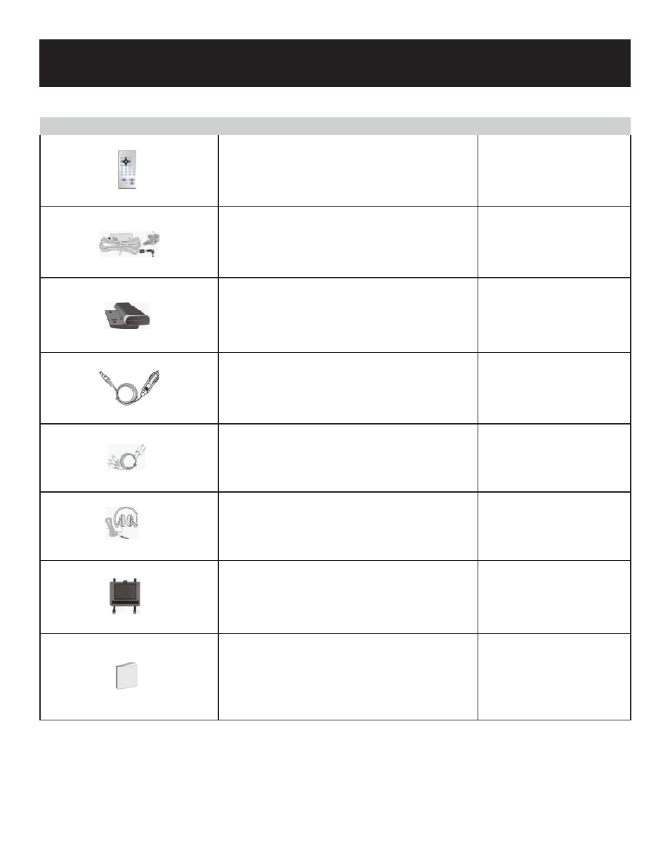 Accessories | Polaroid PDU-1063 User Manual | Page 6 / 33