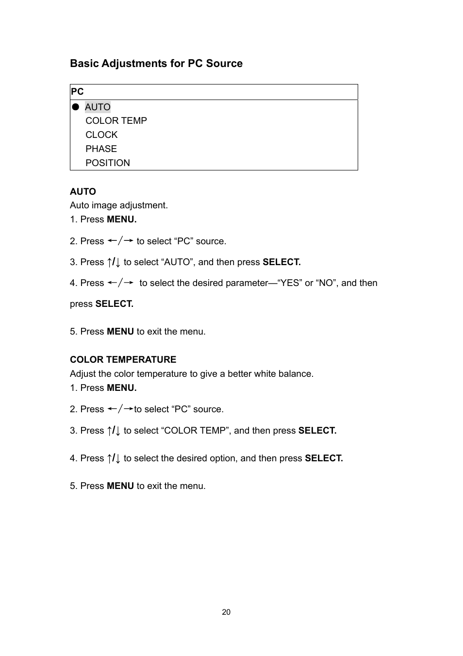 Polaroid PLA 4260 User Manual | Page 20 / 39