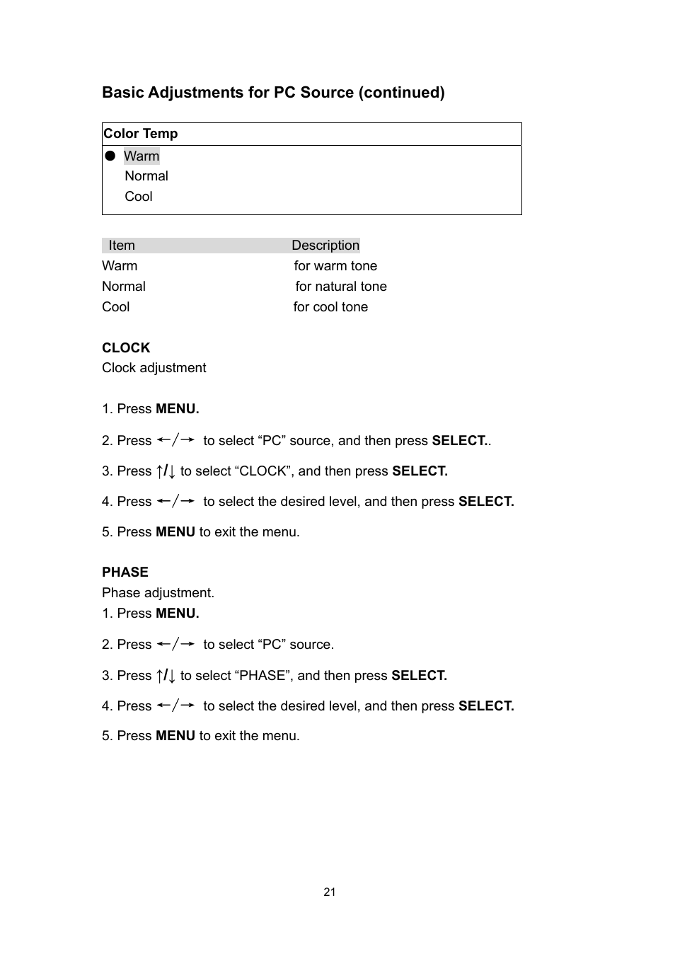 Polaroid PLA 4260 User Manual | Page 21 / 39